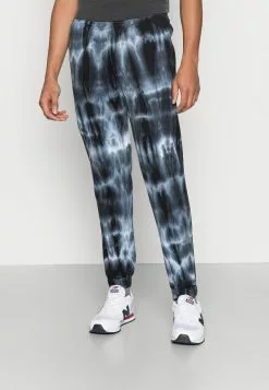 YOURTURN Monochrome Tie Dye Jogger Unisex - Trainingsbroek - Black/Off White
