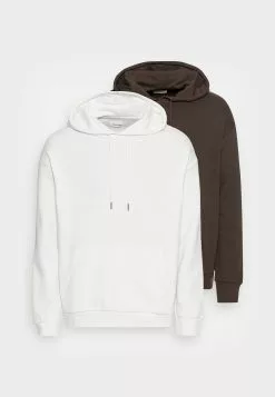 YOURTURN 2 Pack Unisex - Hoodie - Brown/Off White -YOURTURN WINKEL 1092ffc1bb8b490883d81c8bd949767a