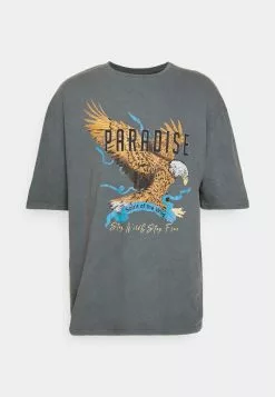 YOURTURN Unisex - T-Shirt Print - Mottled Black -YOURTURN WINKEL 28d215fc6f2b4e13857e1ab0f19ccd6a