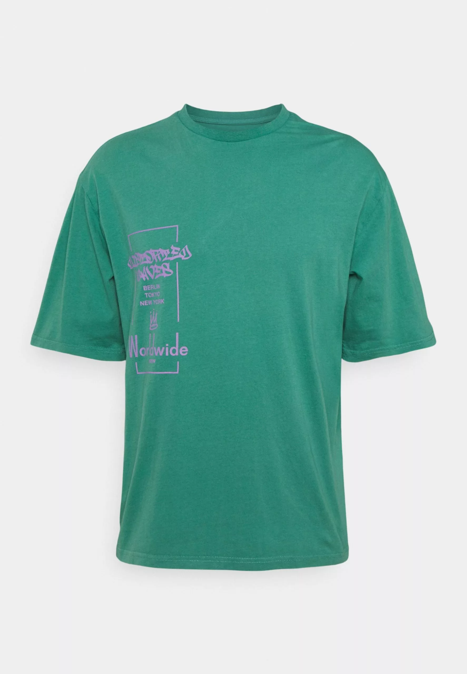 YOURTURN Print Wash Unisex - T-Shirt Print - Green 3 YOURTURN Print Wash Unisex - T-Shirt Print - Green