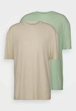 YOURTURN Unisex 2 Pack - T-Shirt Basic - Offwhite/Light Green 12 YOURTURN Unisex 2 Pack - T-Shirt Basic - Offwhite/Light Green -YOURTURN WINKEL 385da18b020f4ae48131c78f1c3ddf07