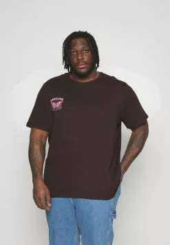 YOURTURN T-Shirt Print - Dark Brown