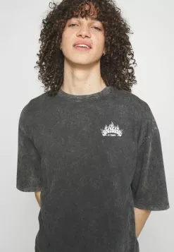 YOURTURN Skull Graphic Tee Unisex - T-Shirt Print - Mottled Black -YOURTURN WINKEL 5af2e41f27104c59808e8bcc301bfbf3