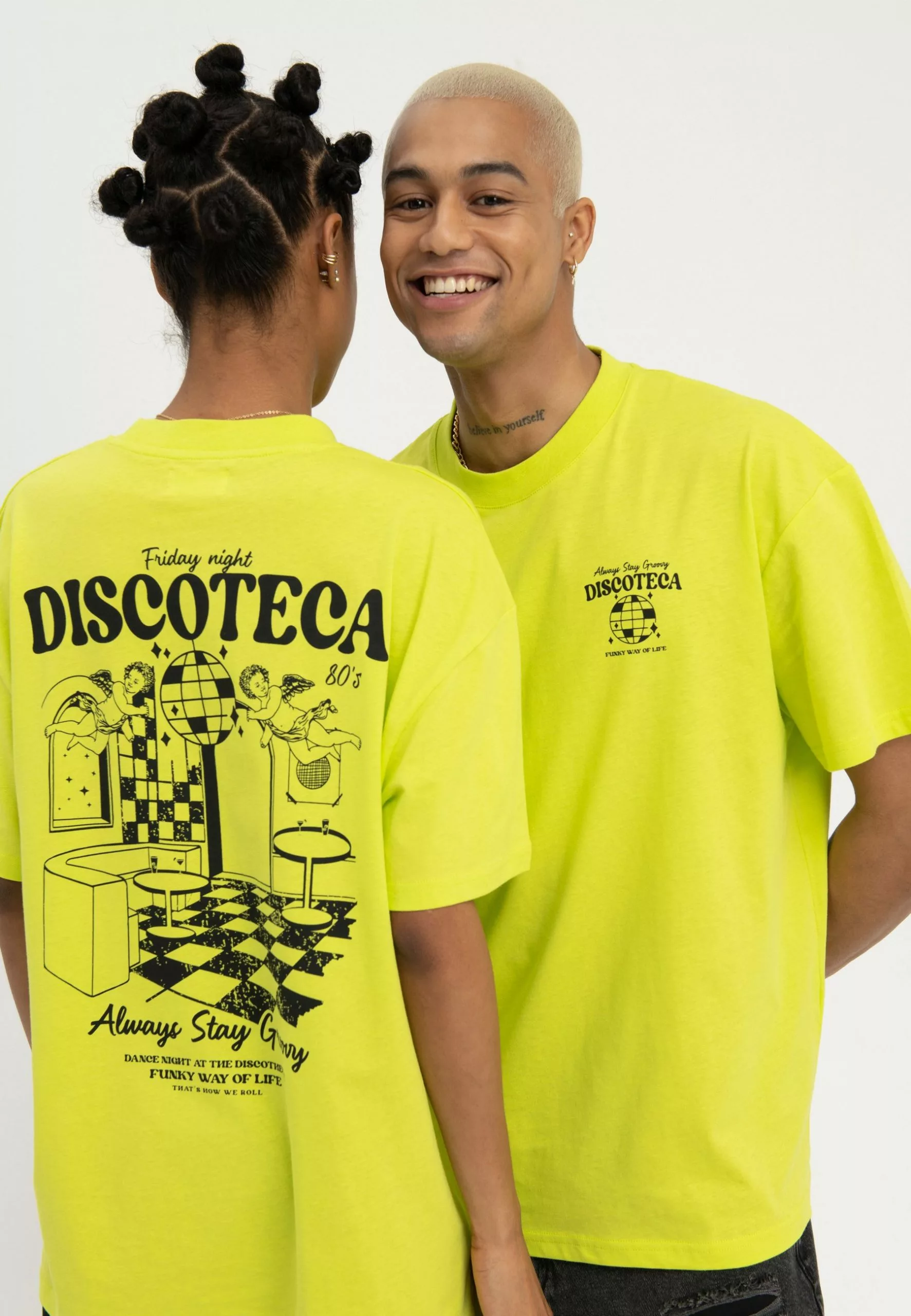 YOURTURN Unisex - T-Shirt Print - Light Green 6 YOURTURN Unisex - T-Shirt Print - Light Green - Afbeelding 4