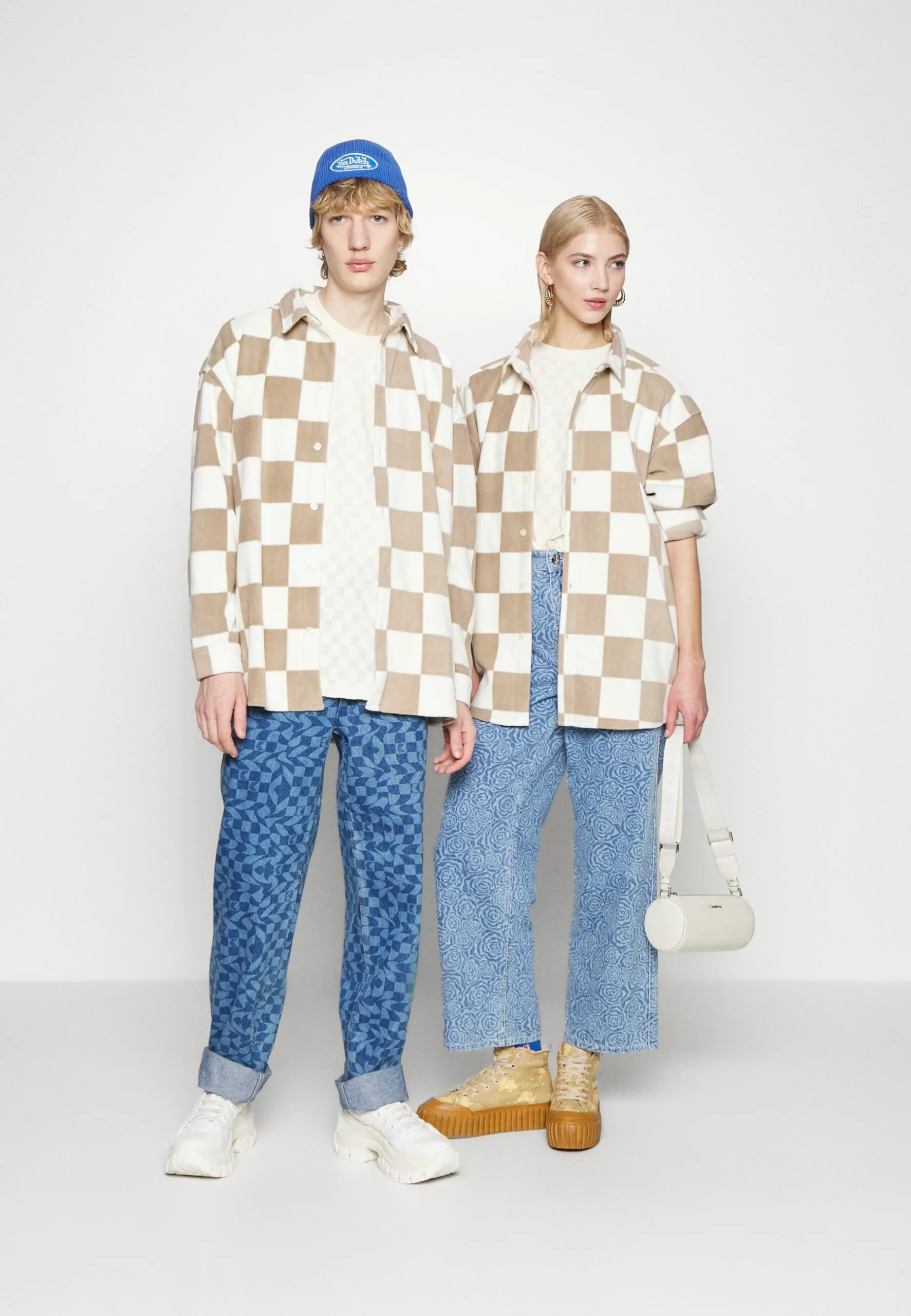 YOURTURN Unisex - Overhemdblouse - Beige 4 YOURTURN Unisex - Overhemdblouse - Beige - Afbeelding 2