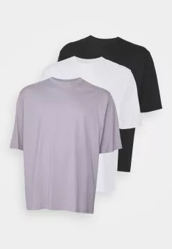 YOURTURN Unisex 3 Pack- T-Shirt Basic - White/Lilac/Black -YOURTURN WINKEL 74a88e3257534b588c923bdfe378d85a