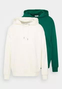 YOURTURN 2 Pack Unisex - Hoodie - Off-White/Green