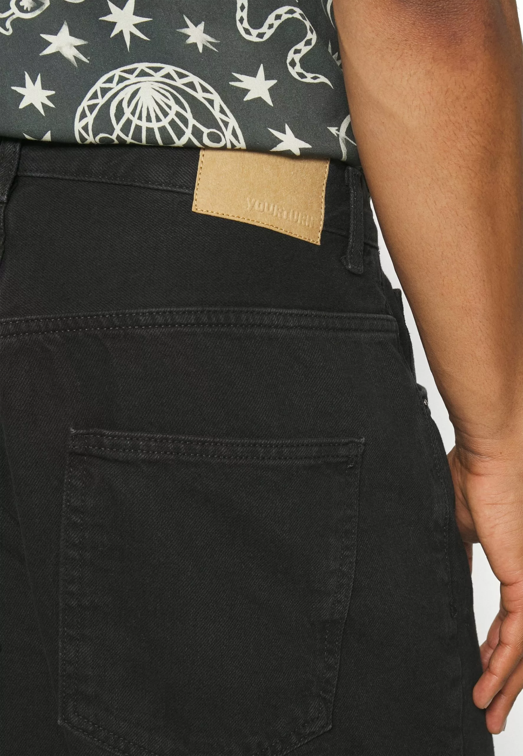 YOURTURN Baggy Jeans Unisex - Relaxed Fit Jeans - Black Denim 7 YOURTURN Baggy Jeans Unisex - Relaxed Fit Jeans - Black Denim - Afbeelding 5