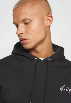 YOURTURN Bold Script Hoodie Unisex - Sweater - Black -YOURTURN WINKEL 9226ebdd10c843e99da9db87ba0dc882