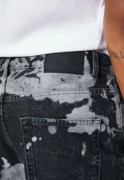 YOURTURN Unisex Moonwash Unisex - Relaxed Fit Jeans - Black -YOURTURN WINKEL 925b94312119488db48a97695399738c