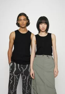 YOURTURN Slim Fit Ribbed Tank Unisex 2 Pack- Top - White/Black -YOURTURN WINKEL 96335268f9184c26b425f1de3d89ee68