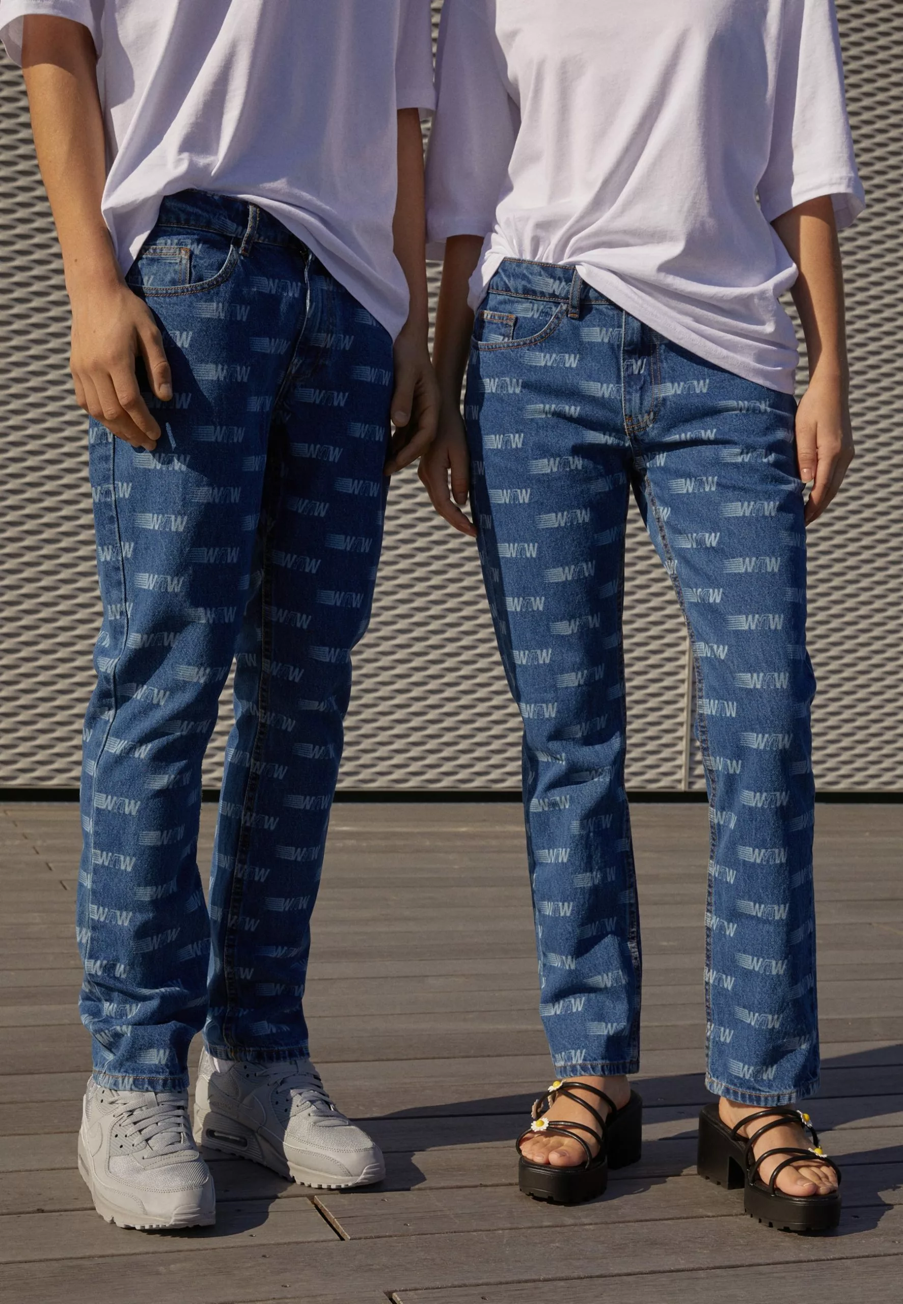 YOURTURN WincentWeiss Unisex - Straight Leg Jeans - Blue Denim 6 YOURTURN WincentWeiss Unisex - Straight Leg Jeans - Blue Denim - Afbeelding 4