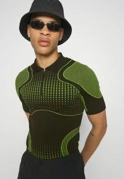 YOURTURN Unisex - Poloshirt - Black/Green -YOURTURN WINKEL a932c9cd3699458d904952ff254a806a