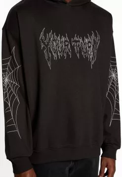 YOURTURN Spiderweb Unisex - Hoodie - Black -YOURTURN WINKEL afe21cd0329e4bfcb83f5d5f8a79b3e9