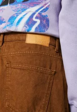 YOURTURN Unisex - Relaxed Fit Jeans - Brown -YOURTURN WINKEL c0082cd3a5d24d63b1a92f6510e64a77