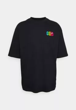 YOURTURN Graphic Tee With Foil Ticket Unisex - T-Shirt Print - Black