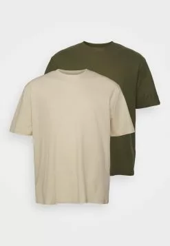 YOURTURN Unisex - T-Shirt Basic -Light Green/ Off-White -YOURTURN WINKEL c79586a67b644f9d8df9dcf9e2af5ece