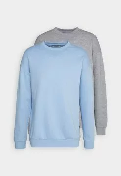 YOURTURN Unisex 2 Pack - Sweater - Light Blue/Mottled Grey -YOURTURN WINKEL d5605caa08164fc8800d1ae1108c4f57