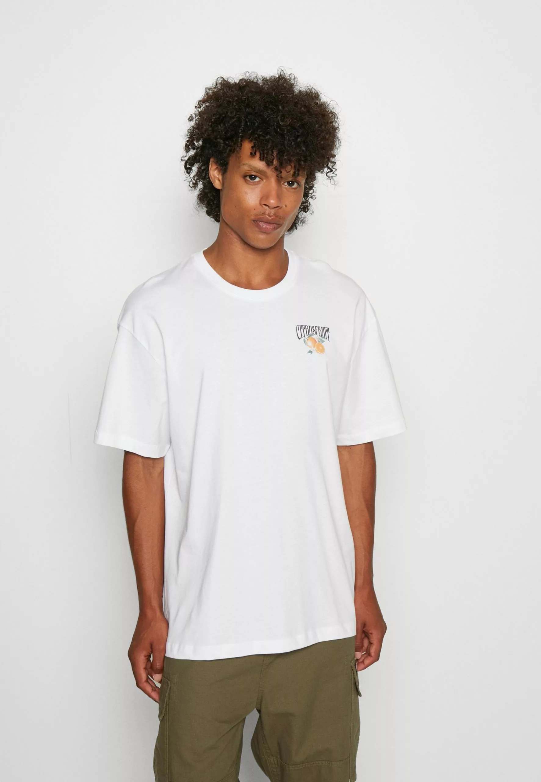 YOURTURN Orange Fruit Graphic Tee- T-Shirt Print - White 2 YOURTURN Orange Fruit Graphic Tee- T-Shirt Print - White