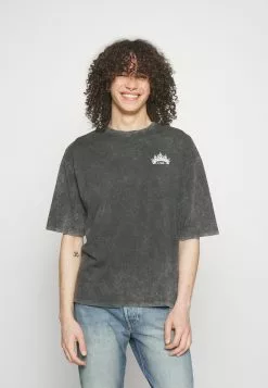 YOURTURN Skull Graphic Tee Unisex - T-Shirt Print - Mottled Black -YOURTURN WINKEL da5ddb789f454a678b4b27212f932166