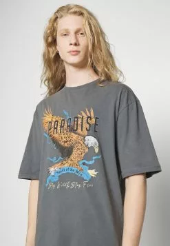 YOURTURN Unisex - T-Shirt Print - Mottled Black -YOURTURN WINKEL dbb1140a540b4b5d88e6dd57bb2e23c4