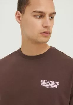 YOURTURN Unisex - T-Shirt Print - Brown -YOURTURN WINKEL e69624d641f14794b4f668b4cc2b8b7b