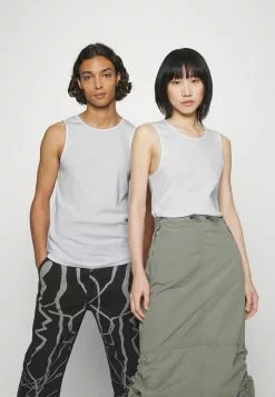 YOURTURN Slim Fit Ribbed Tank Unisex 2 Pack- Top - White/Black -YOURTURN WINKEL ed6da4cbd31a45fc9e399b3d51a92359