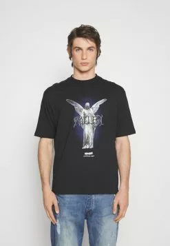 YOURTURN Fallen Schoolzi - T-Shirt Print - Black